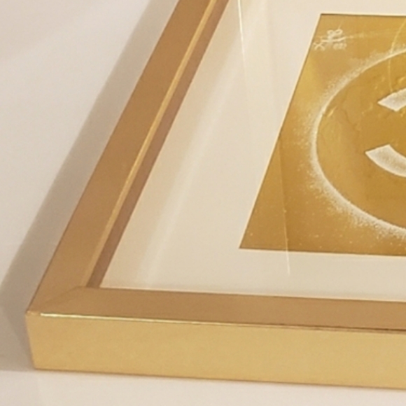 💖One Authentic CHANEL Ltd Ed Box Sleeve framed in 12x12 Luxe Gold Display Case - Picture 8 of 11